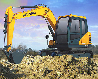 現代75VS挖掘機