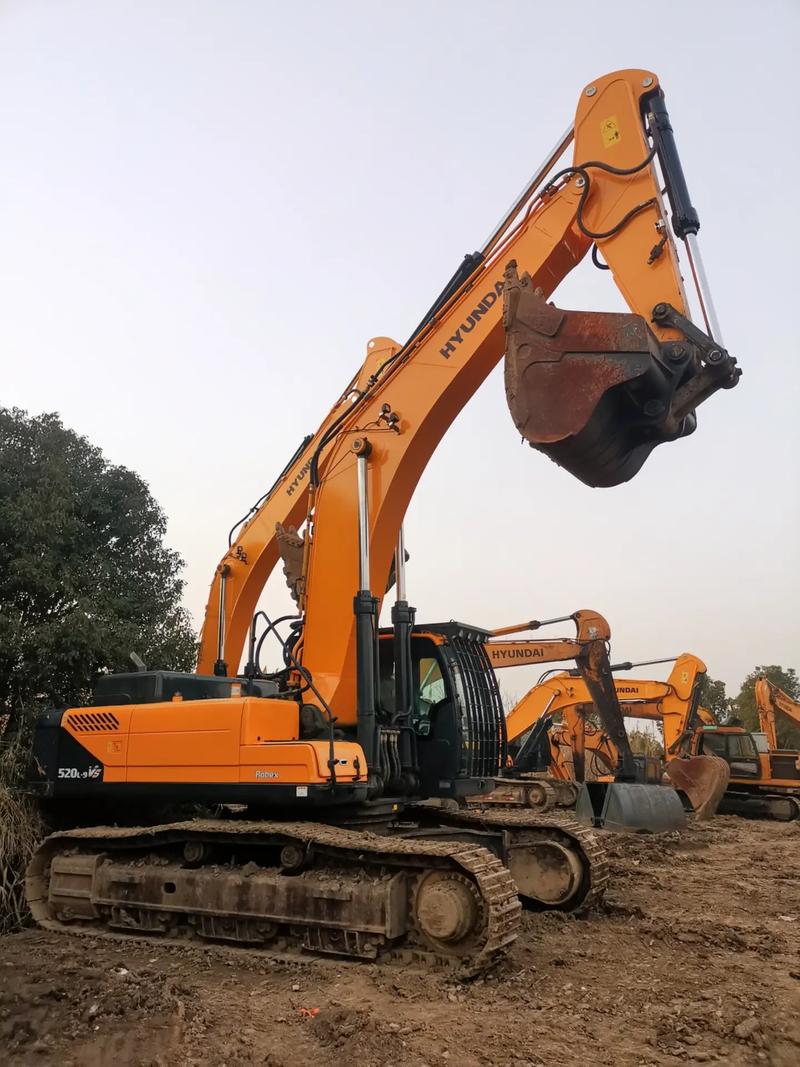 多臺原裝進口現代520挖掘機#挖掘機 #二手挖機 #現代挖掘