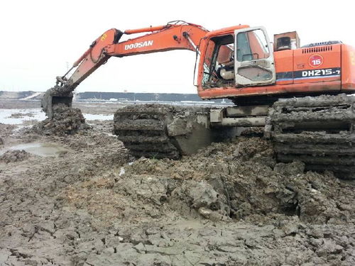 你見過水陸挖掘機在水上漂著的嗎,有危險嗎