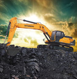 現代r350lc 9v挖掘機